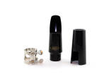 "Carlton - Alto Saxophone Mouthpiece Kit - Silver Ligature and Fitted Cap"